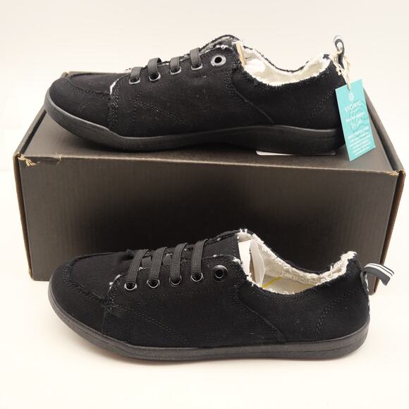 NEW Vionic Women's 6.5 Pismo Shoes Black Denim Slip On Orthotic Arch Support - Picture 2 of 8